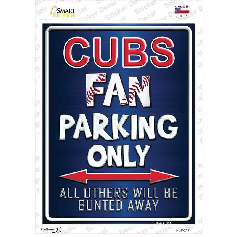 Cubs Novelty Rectangle Sticker Decal