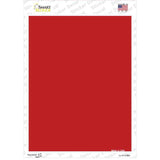 Solid Red Novelty Rectangle Sticker Decal