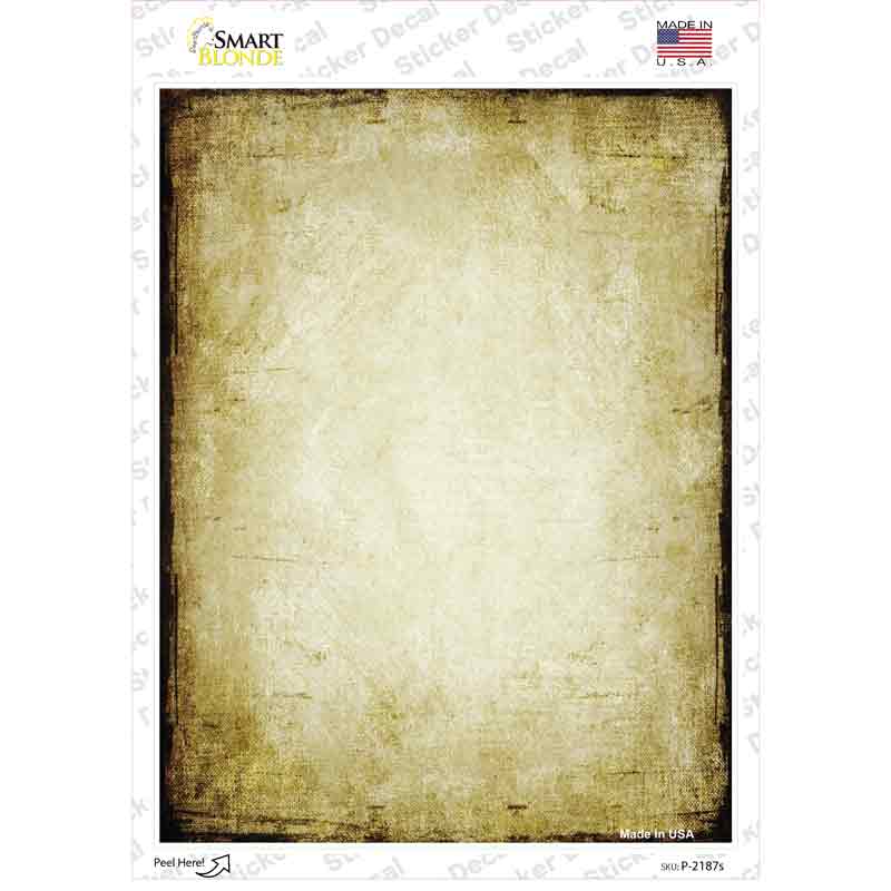 Distressed Brown Novelty Rectangle Sticker Decal