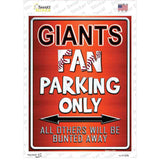 Giants Orange Novelty Rectangle Sticker Decal