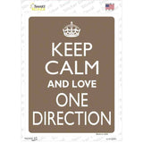 Keep Calm Love One Direction Novelty Rectangle Sticker Decal