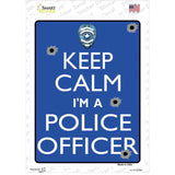 Keep Calm Im A Police Officer Novelty Rectangle Sticker Decal
