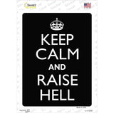 Keep Calm Raise Hell Novelty Rectangle Sticker Decal