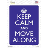 Keep Calm Move Along Novelty Rectangle Sticker Decal