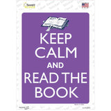 Keep Calm Read A Book Novelty Rectangle Sticker Decal