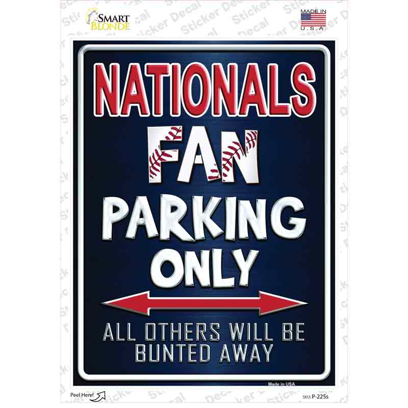 Nationals Novelty Rectangle Sticker Decal