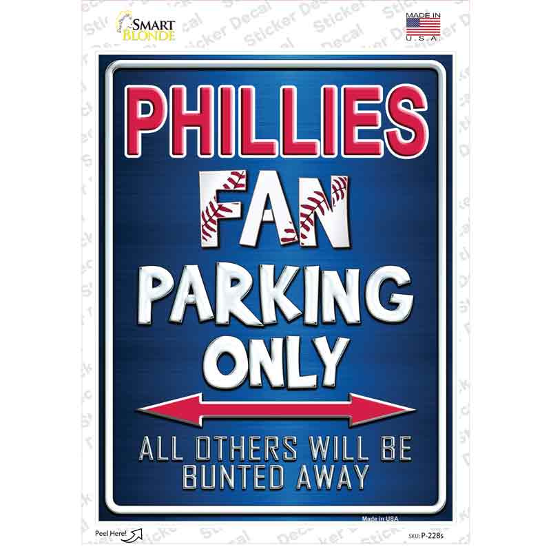 Phillies Novelty Rectangle Sticker Decal