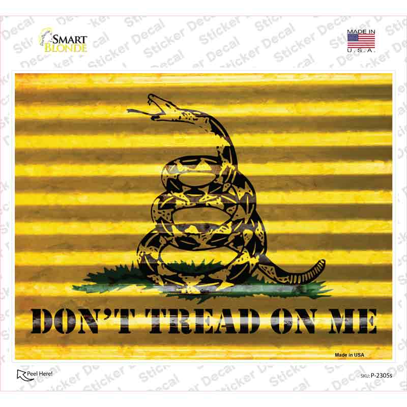 Dont Tread On Me Novelty Rectangle Sticker Decal