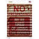 No Trespassing Novelty Rectangle Sticker Decal