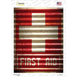 First Aid Novelty Rectangle Sticker Decal