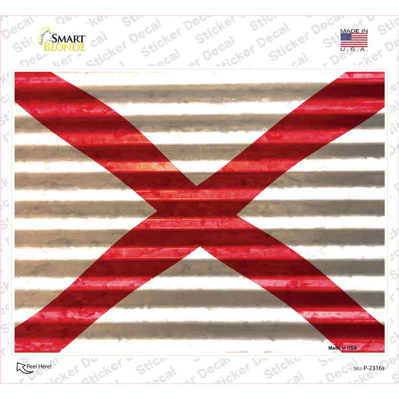 Alabama Flag Novelty Rectangle Sticker Decal