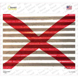 Alabama Flag Novelty Rectangle Sticker Decal