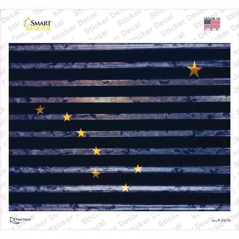 Alaska Flag Novelty Rectangle Sticker Decal