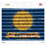 Georgia Flag Novelty Rectangle Sticker Decal