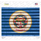 Minnesota Flag Novelty Rectangle Sticker Decal