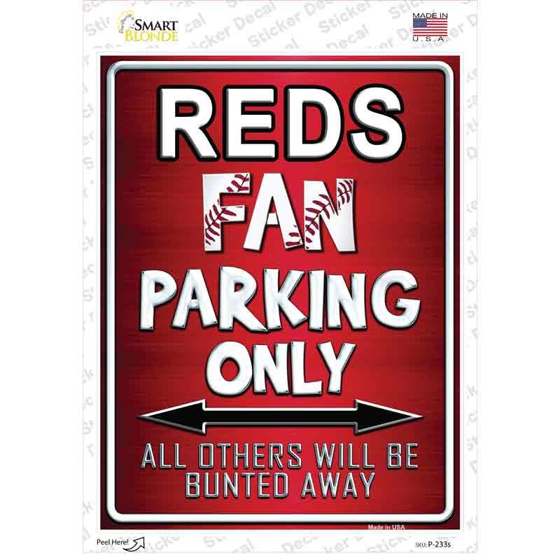 Reds Novelty Rectangle Sticker Decal