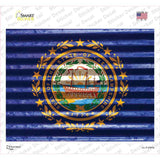 New Hampshire Flag Novelty Rectangle Sticker Decal