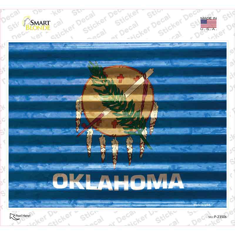 Oklahoma Flag Novelty Rectangle Sticker Decal