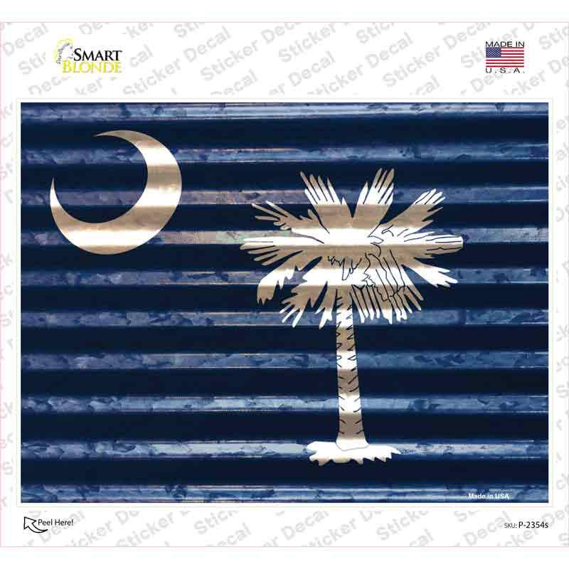 South Carolina Flag Novelty Rectangle Sticker Decal