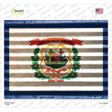West Virginia Flag Novelty Rectangle Sticker Decal