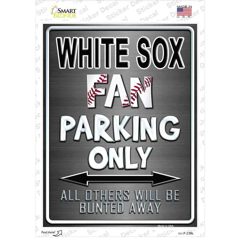 White Sox Novelty Rectangle Sticker Decal