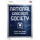 National Sarcasm Society Novelty Rectangle Sticker Decal
