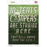In Tents Campers Novelty Rectangle Sticker Decal
