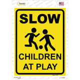 Slow Children At Play Novelty Rectangular Sticker Decal