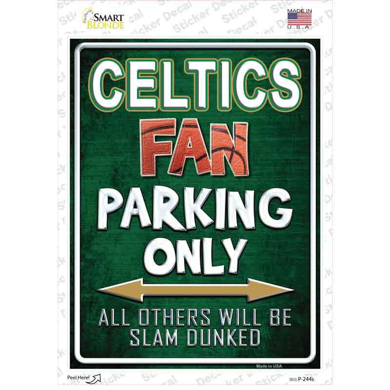 Celtics Novelty Rectangle Sticker Decal