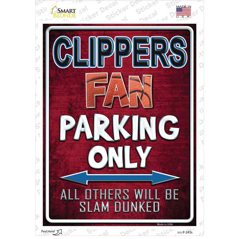 Clippers Novelty Rectangle Sticker Decal