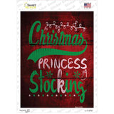 Princess Stocking Novelty Rectangle Sticker Decal