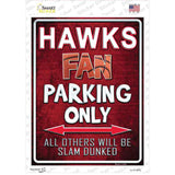 Hawks Novelty Rectangle Sticker Decal