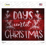 Days Until Christmas Novelty Rectangle Sticker Decal