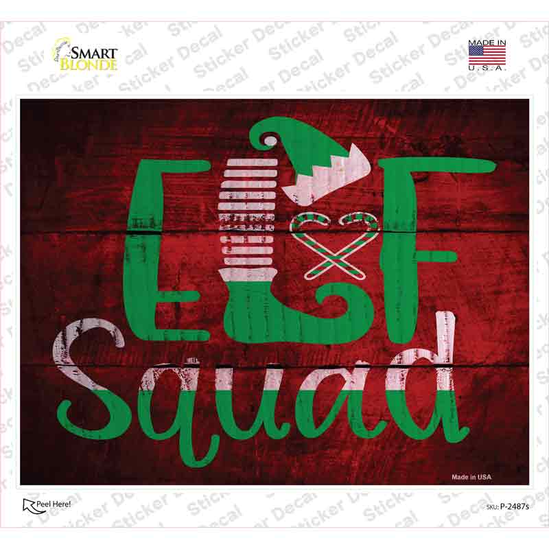 Elf Squad Novelty Rectangle Sticker Decal