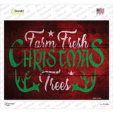 Farm Fresh Trees Novelty Rectangle Sticker Decal