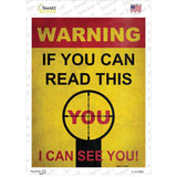 Warning I Can See You Novelty Rectangle Sticker Decal