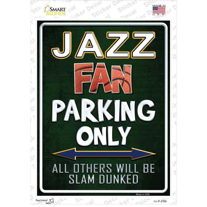 Jazz Novelty Rectangle Sticker Decal