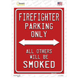 Firefighter Only Novelty Rectangle Sticker Decal