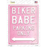 Bike Babe Parking Novelty Rectangle Sticker Decal