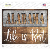 Alabama Stencil Life is Best Novelty Rectangle Sticker Decal