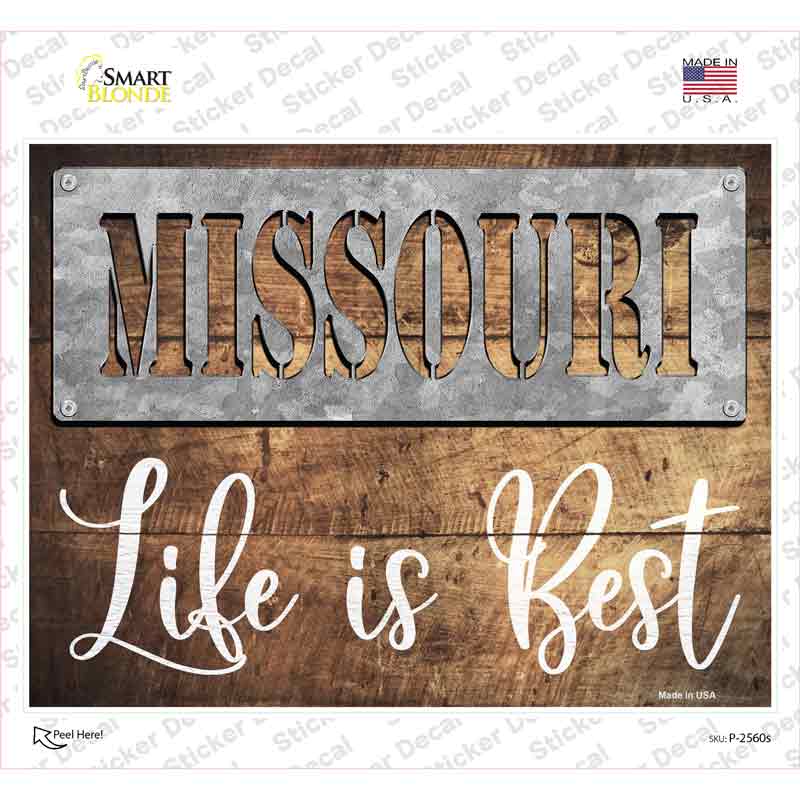 Missouri Stencil Life is Best Novelty Rectangle Sticker Decal