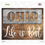 Ohio Stencil Life is Best Novelty Rectangle Sticker Decal