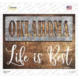 Oklahoma Stencil Life is Best Novelty Rectangle Sticker Decal