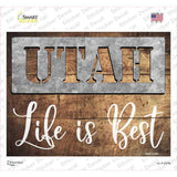 Utah Stencil Life is Best Novelty Rectangle Sticker Decal