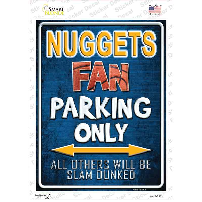Nuggets Novelty Rectangle Sticker Decal