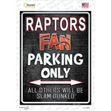 Raptors Novelty Rectangle Sticker Decal