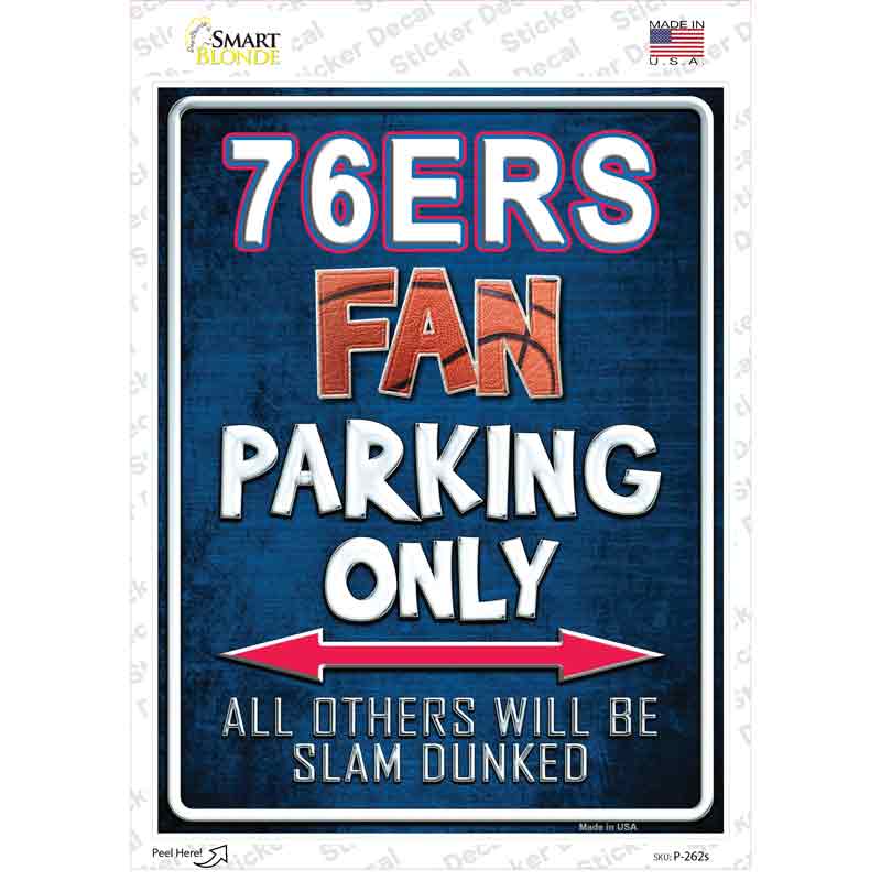76ers Novelty Rectangle Sticker Decal