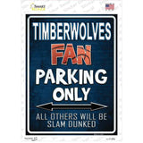 Timberwolves Novelty Rectangle Sticker Decal