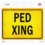 PED XING Novelty Rectangle Sticker Decal