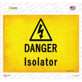 Danger Isolator Novelty Rectangle Sticker Decal